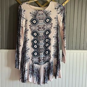 Free People light pink mini dress